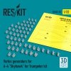 RESKIT RSU32-0083 VORTEX GENERATORS FOR A-4 SKYHAWK FOR TRUMPETER KIT (3D PRINTED) 1/32
